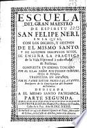 Escuela del gran maestro de espiritu San Felipe Neri