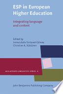 ESP in European Higher Education