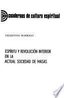 Espiritu y revolución interior en la actual sociedad de masas