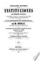 Esplicación Histórica de las Instituciones del Emperador Justiniano