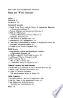 Essays in Peace Research: Peace and world structure