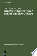 Essays in Semiotics
