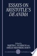 Essays on Aristotle's De Anima