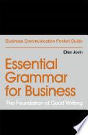 Essential Grammar for Business