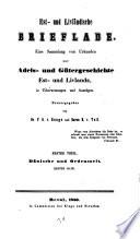 Est- und livländische Brieflade