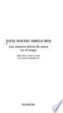 Esta noche amiga mía