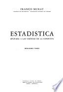 Estadística aplicada a las ciencias de la conducta