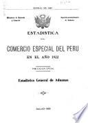 Estadística del comercio especial del Perú