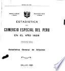 Estadística del comercio especial del Perú