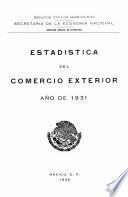 Estadística del comercio exterior 1931
