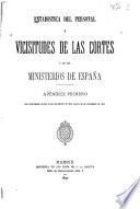 Estadística del personal y vicisitudes de las Cortes y de los ministerios de España