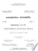 Estadística panameña. Serie A: demografía