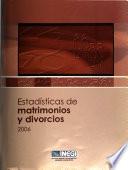 Estadísticas de matrimonios y divorcios