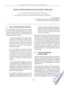 Estado de situación y proyecciones de la educación de adultos