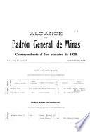 Estado del padrón general de minas