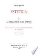 Estetica, I [i.e. uno]: Categorias psicologicas y filosoficas basicas de la estetico. 1. ed. 1967