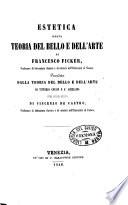 Estetica, ossia Teoria del bello e dell'arte