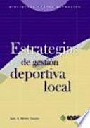 Estrategias de gestión deportiva local