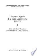 Estructura agraria de la sierra centro-norte, 1830-1930: Indice de unidades productivas de las provincias de Carchi e Imbabura