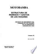 Estructura de ingresos y gastos de los hogares: Moyobamba