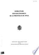 Estructura socioeconómica de la Provincia de Avila