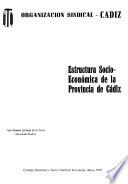 Estructura socioeconómica de la Provincia de Cádiz