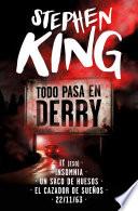 Estuche Todo pasa en Derry (contiene: It | Un saco de huesos | El cazador de sueños | Insomnia | 22/11/63)
