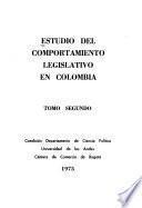 Estudio del comportamiento legislativo en Colombia