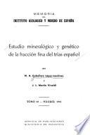 Estudio mineralógico y genético de la fracción fina del trías español