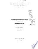 Estudio nacional de opinión pública