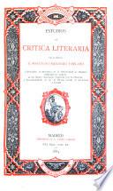 Estudios de crítica literaria