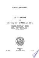 Estudios de derecho comparado