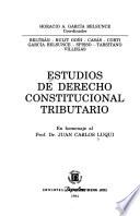 Estudios de derecho constitucional tributario
