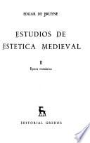 Estudios de estética medieval