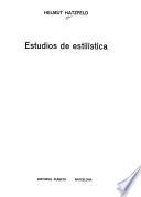 Estudios de estilística