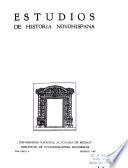 Estudios de historia novohispana