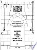 Estudios de historia y de arqueología medievales