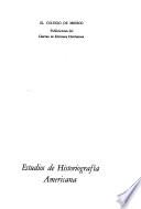 Estudios de historiografía americana