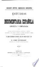 Estudios de indumentaria española concreta y comparada