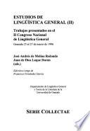 Estudios de lingüistica general
