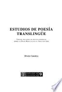 Estudios de poesía translingüe