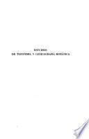 Estudios de toponimia y lexicografía románica