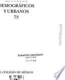Estudios demográficos y urbanos