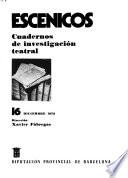 Estudios Escénicos, Cuadernos del Instituto del Teatro