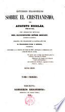 Estudios filosóficos sobre el cristianismo ..., 1