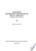 Estudios onomástico-biográficos de Al-Andalus: -7. Homenaje a Jose Ma. Forneas