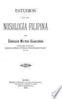 Estudios para una nosología filipina