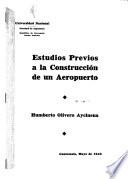 Estudios previos a la construcción de un aeropuerto
