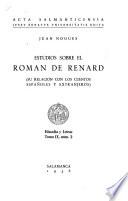 Estudios sobre el Roman de Renard