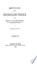 Estudios sobre instrucción pública